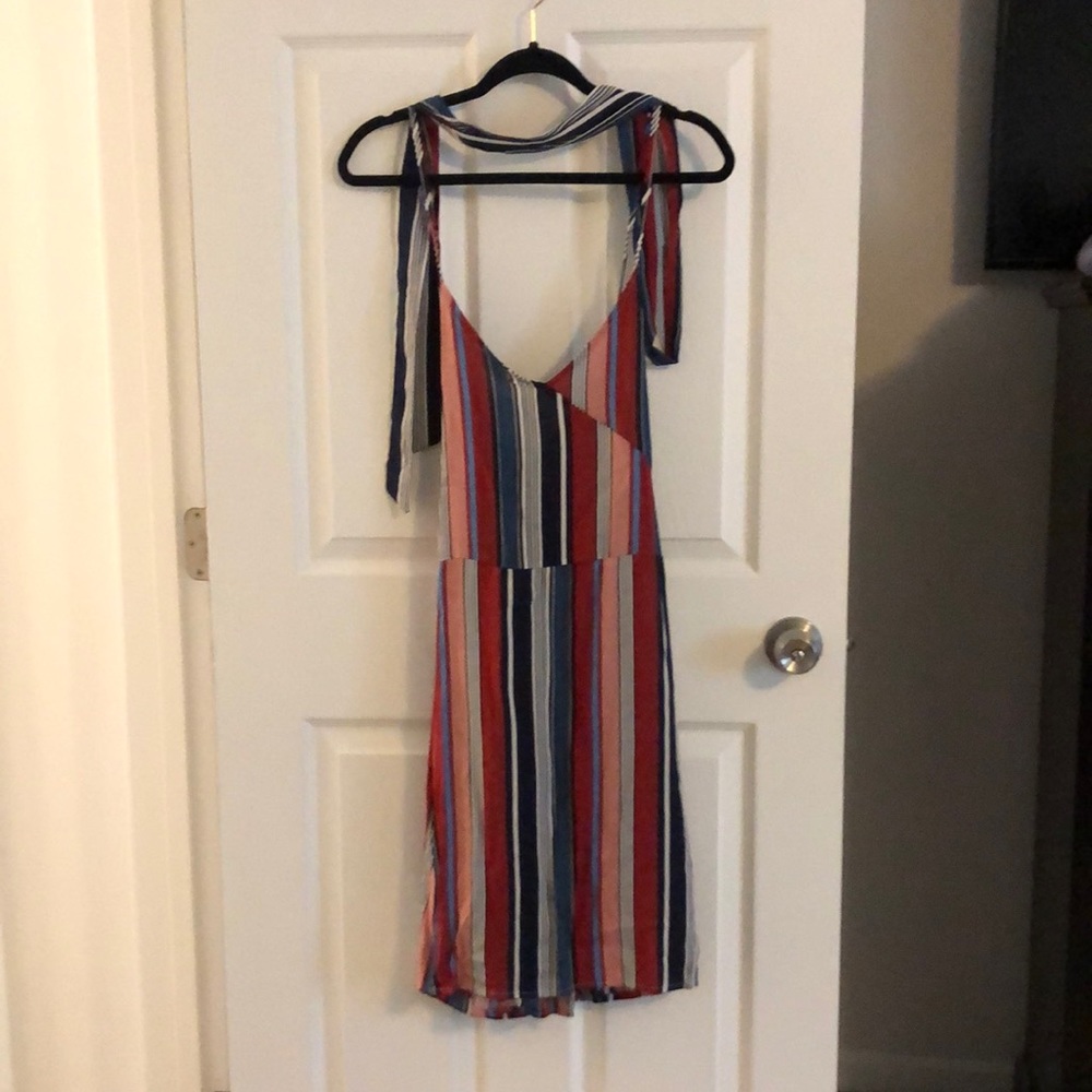 Multi color stripes sundress